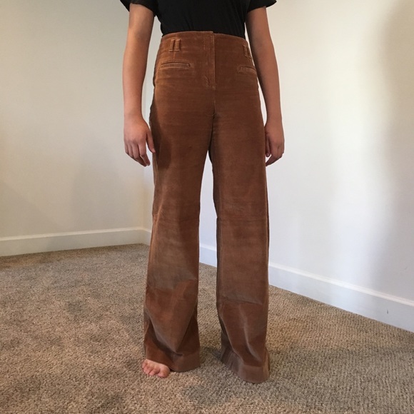 high waisted corduroy pants wide leg